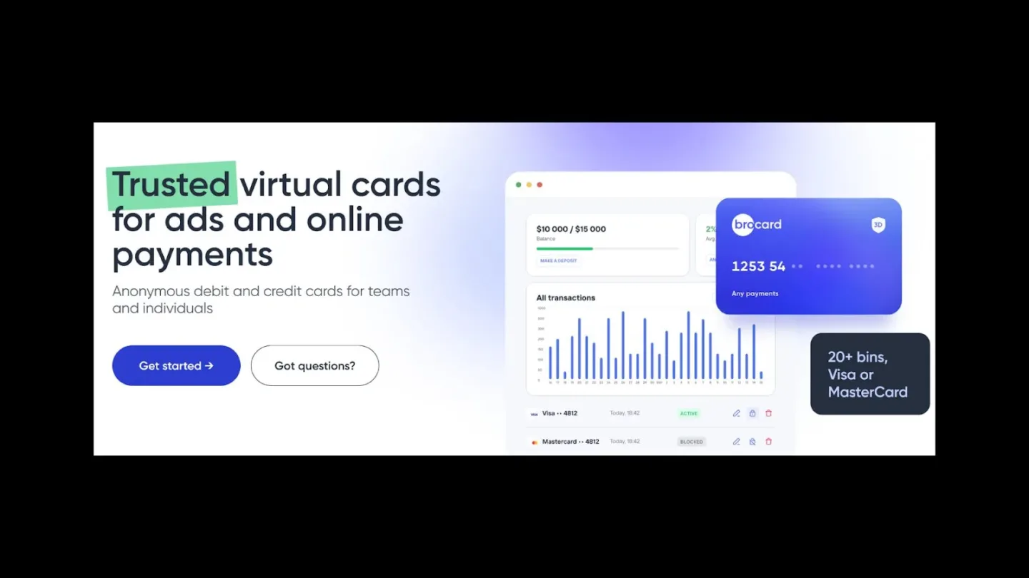 Trusted virtual cards for ads